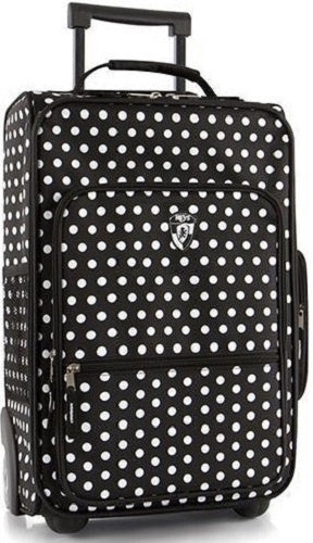 koffer junior 20 liter polyester zwart/wit