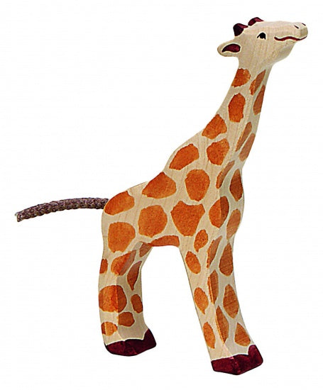 Wilde dieren: giraffe hout 15 cm