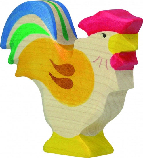 Houten Haan Gekleurd