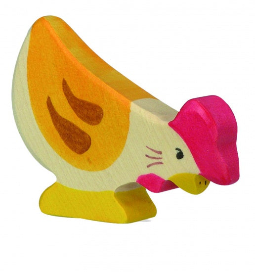 Houten Pikkende Kip