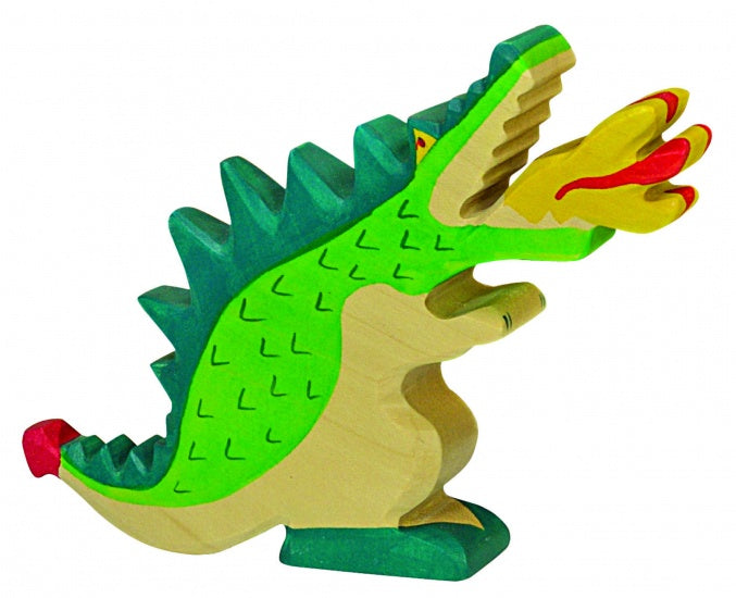 Sprookjes en ridders: groene draak (19 cm)