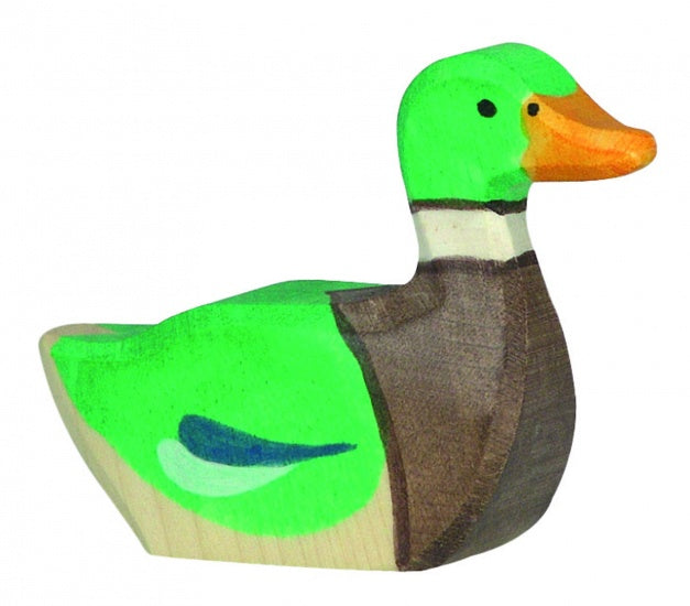 Houten Zwemmende Mannetjes Eend