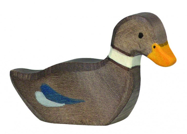 Houten Zwemmende Vrouwjtes Eend