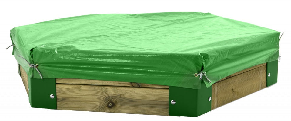 afdekhoes voor zandbak 150 van Hörby Bruk groen