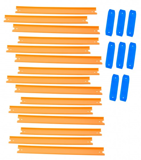 baandelen met raceauto oranje 5 meter 37-delig