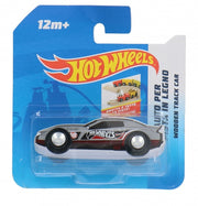 houten auto Free Wheel 9 x 3 cm grijs (J)