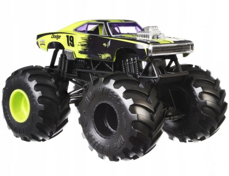 monstertruck zwart/geel 19 cm
