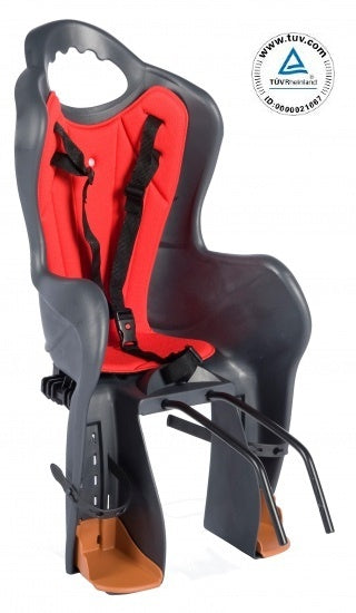fietszitje achter Elibas CS203T grijs/rood