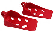 voetensteunen Sanbas 18 cm rood/zwart 6-delig