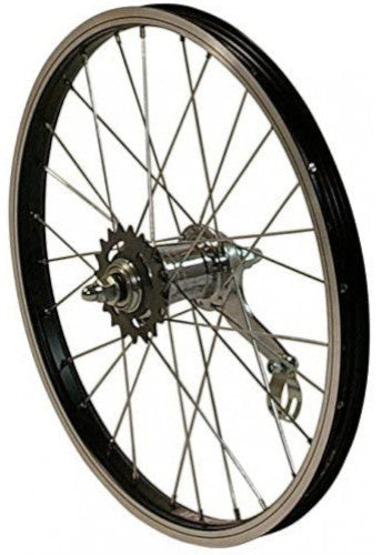 achterwiel 20 inch (406) 28G zwart