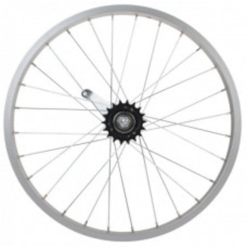 achterwiel 26 inch (21-559) remnaaf aluminium zilver