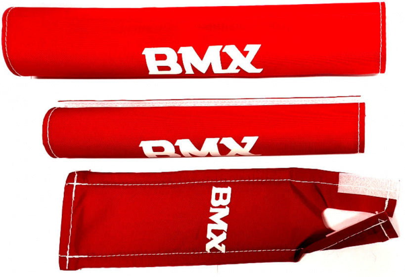 pads BMX junior foam rood 3-delig