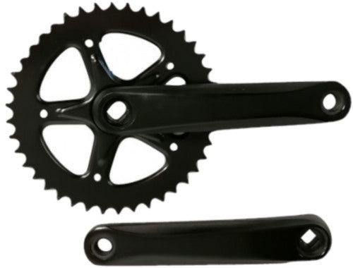 crankset 42T 170 mm aluminium zwart