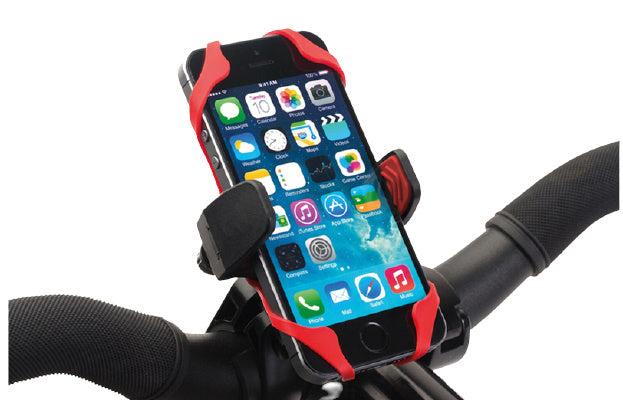 telefoonhouder fiets 14 x 8 cm rood