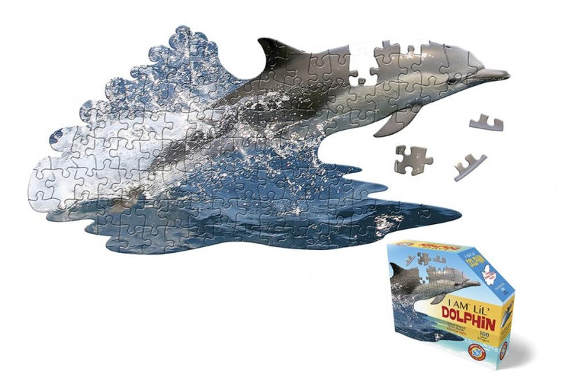 puzzel dolfijn blauw 100 stukjes