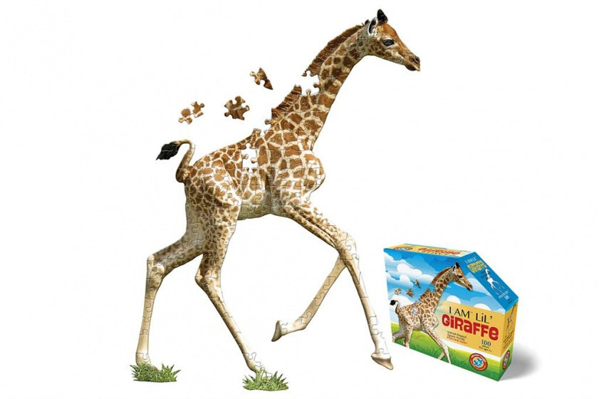 puzzel giraffe oranje 100 stukjes