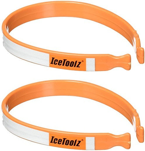 broekklemmen met reflectie oranje 2 stuks