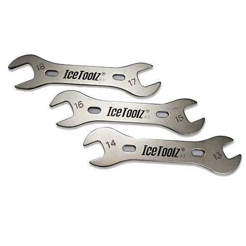 conussleutelset 13/14-15/16-17/18 mm 15 cm zilver/zwart