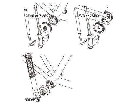crankadapter Shimano Hollowtech II set