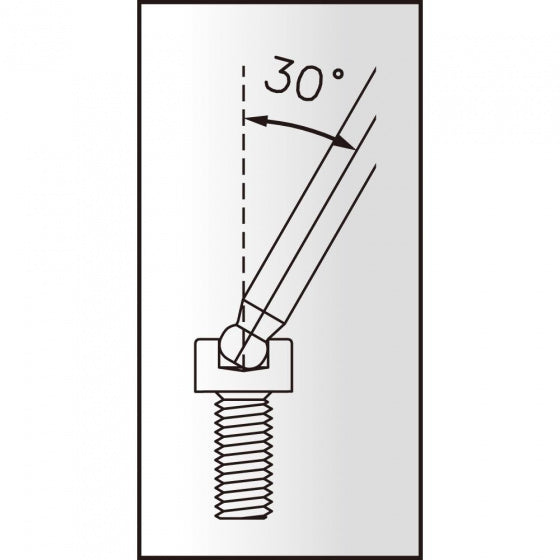 inbussleutel Twinhead 2.5 mm kogelkop staal zwart