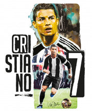 muursticker Cristiano Ronaldo 23 cm