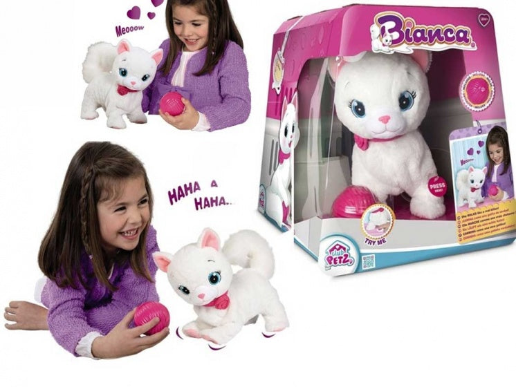 interactieve kat Bianca 18 cm
