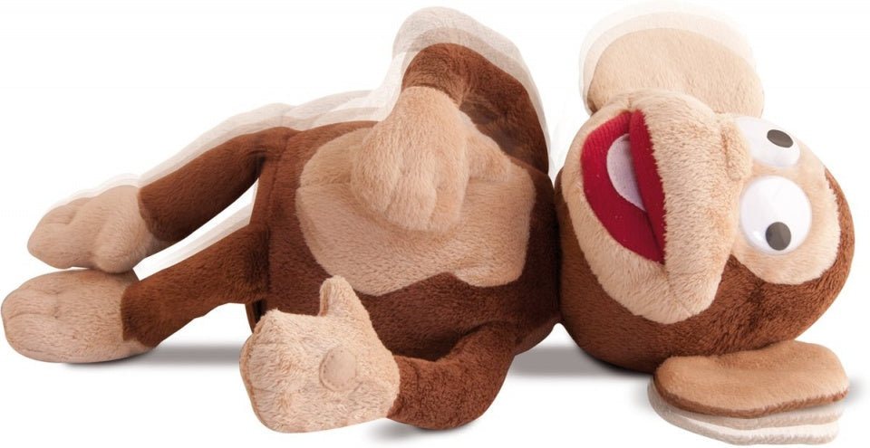 interactieve knuffelaap Fufris 29 cm bruin