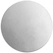 aluminium label 2 cm rond 15 stuks zilver