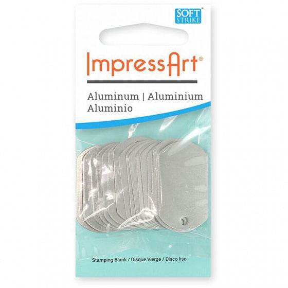 aluminium label 3 x 2 cm 13 stuks zilver
