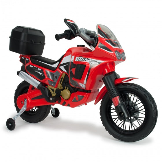 accuvoertuig motorbike Honda Africa 6V 100 cm rood