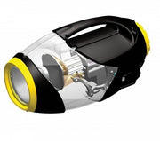 zaklamp Deluxe led USB 20 x 12 x 9 cm geel/zwart
