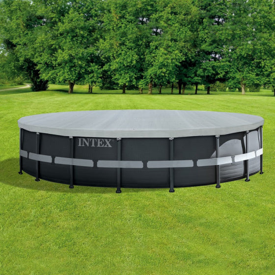 afdekzeil zwembad Deluxe 549 cm PVC grijs