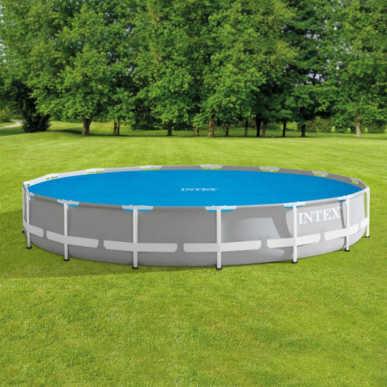afdekzeil zwembad isolerend 457 cm vinyl blauw