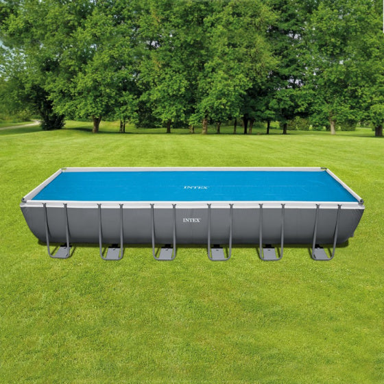 afdekzeil zwembad isolerend 716 x 346 cm PVC blauw