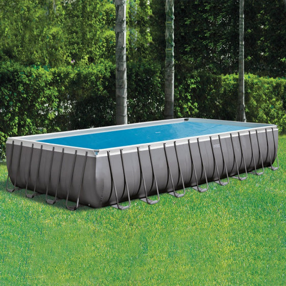 afdekzeil zwembad isolerend 960 x 470 cm vinyl blauw