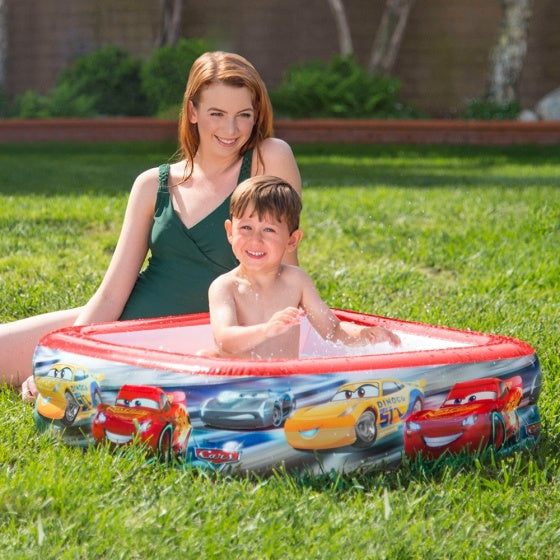 opblaaszwembad 57101NP Cars jongens 85 x 23 cm rood