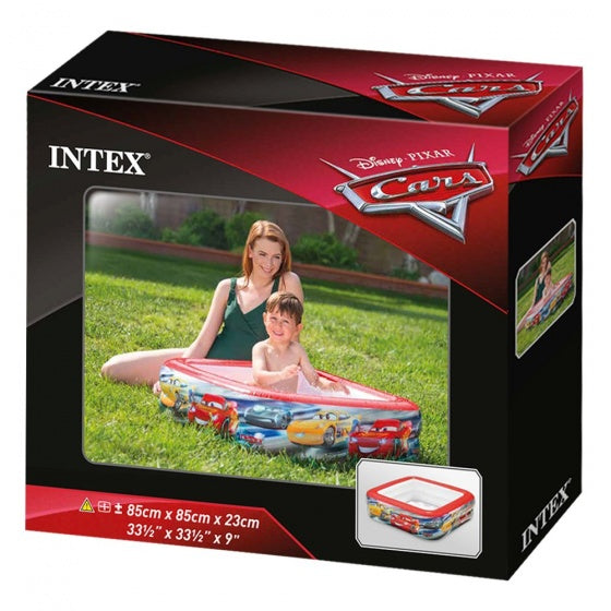 opblaaszwembad 57101NP Cars jongens 85 x 23 cm rood