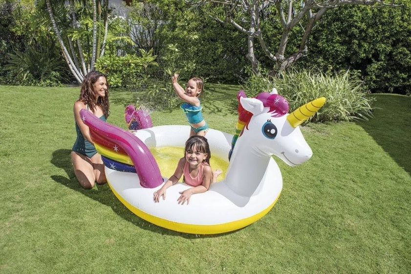 opblaaszwembad 57441NP Spraypool Unicorn 272 x 193 cm wit