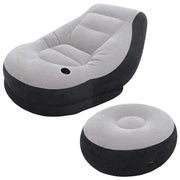 loungestoel met voetensteun 130 x 99 x 76 cm