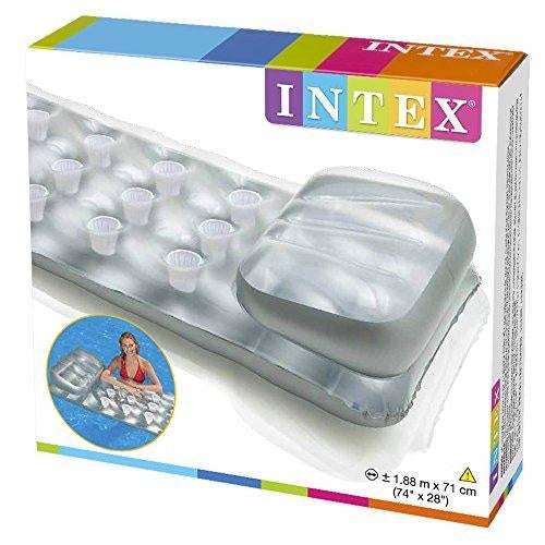 Luchtbed 18-Pocket Suntanner zilver