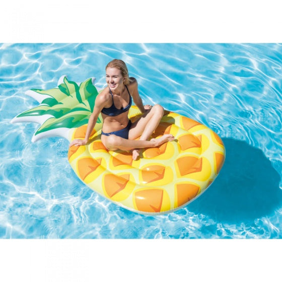 luchtbed ananas 216 x 124 cm geel