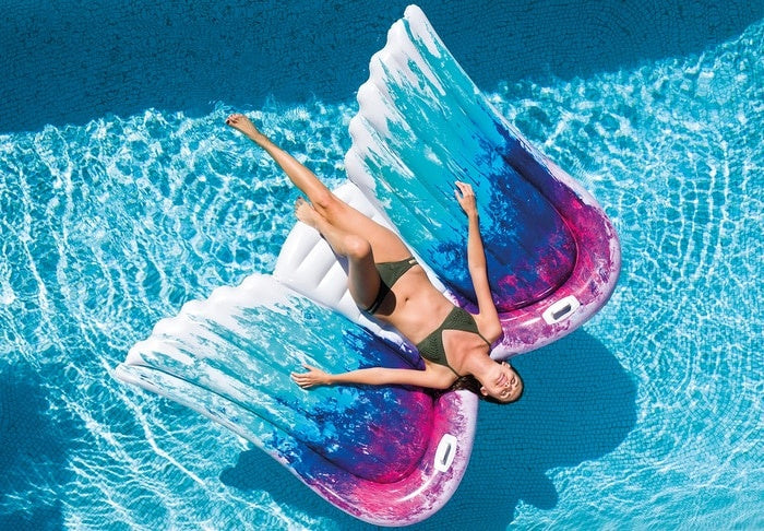 luchtbed Angel Wings 251 x 106 cm multicolor