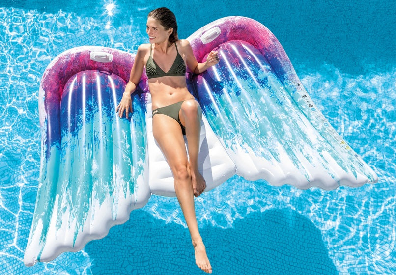 luchtbed Angel Wings 251 x 106 cm multicolor