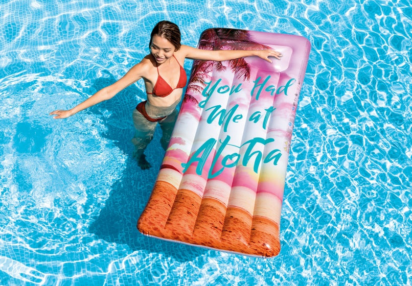 luchtbed Inspirational Mats 178 x 84 cm roze
