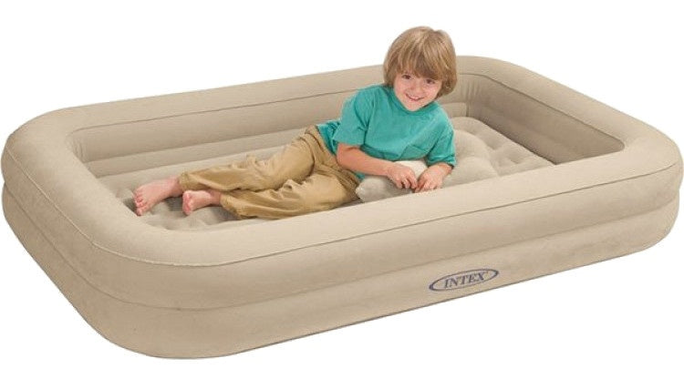 luchtbed met pomp junior 1-persoons 168 x 107 x 25 cm