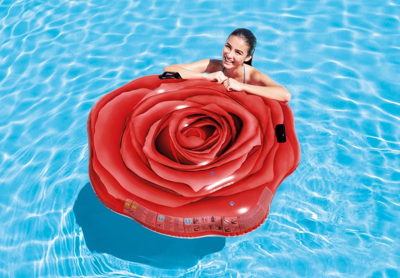 luchtbed Red Rose 137 x 132 cm rood