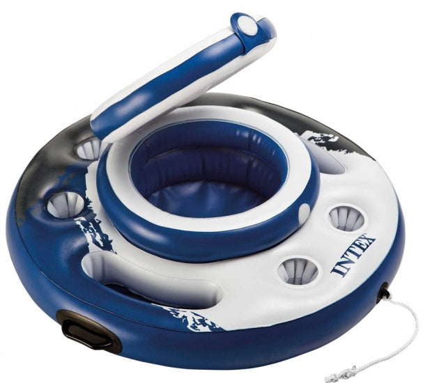 Opblaasbare Koelbox Mega Chill blauw/wit 89 cm