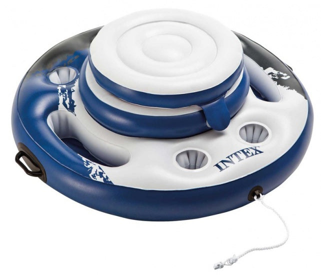 Opblaasbare Koelbox Mega Chill blauw/wit 89 cm