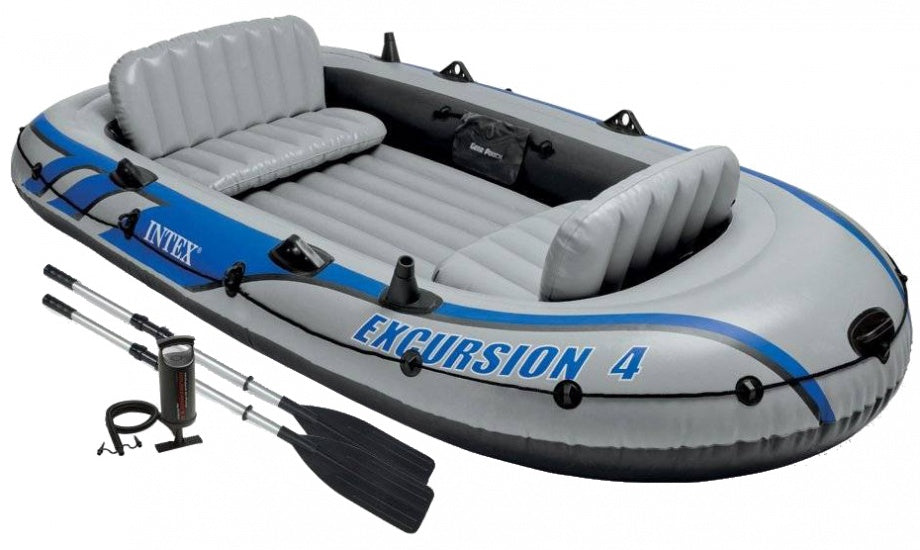 opblaasboot Excursion 4 vierpersoons grijs 315 x 165 x 43 cm