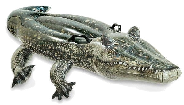 opblaasdier alligator ride-on 170 x 86 cm